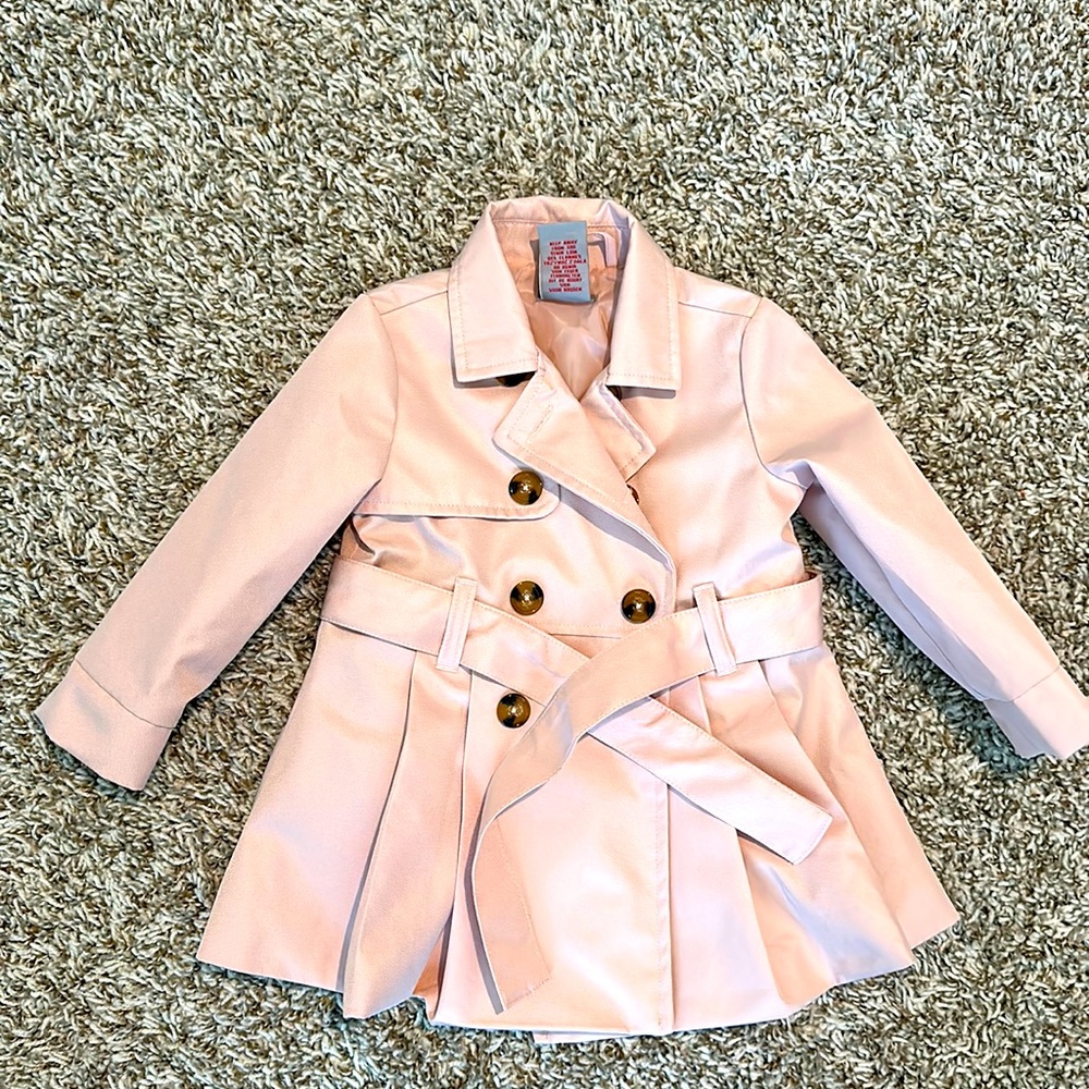 12 month Baby Pink Raincoat Jacket